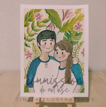 couple regular-sized painting